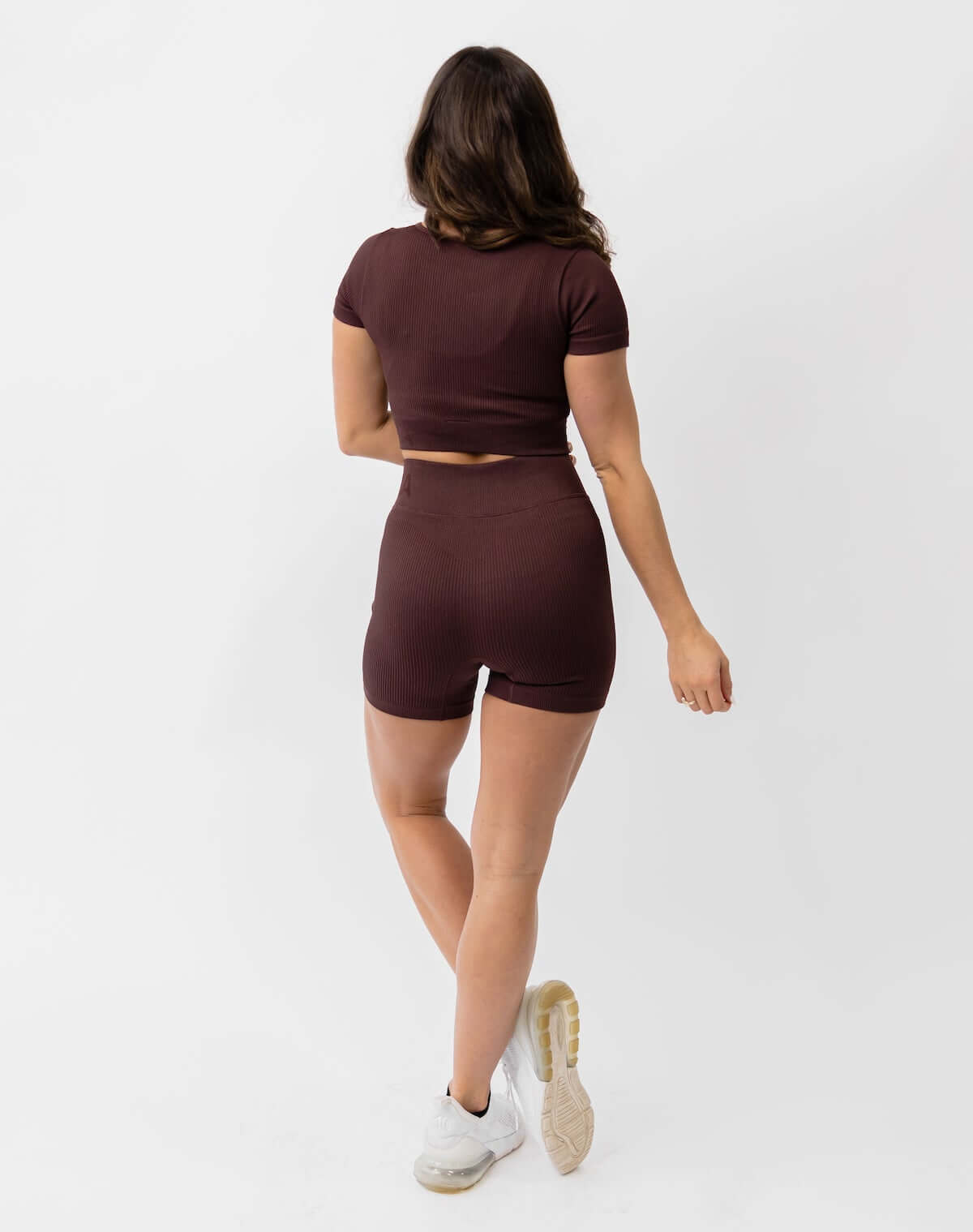 Astoria Seamless Ribbed Series Short - Espresso