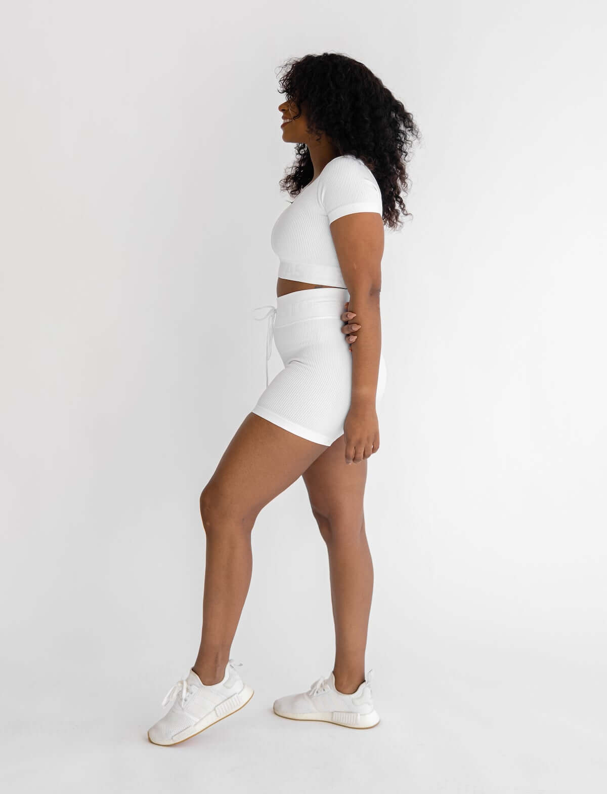 Astoria Seamless Ribbed Series Short - White