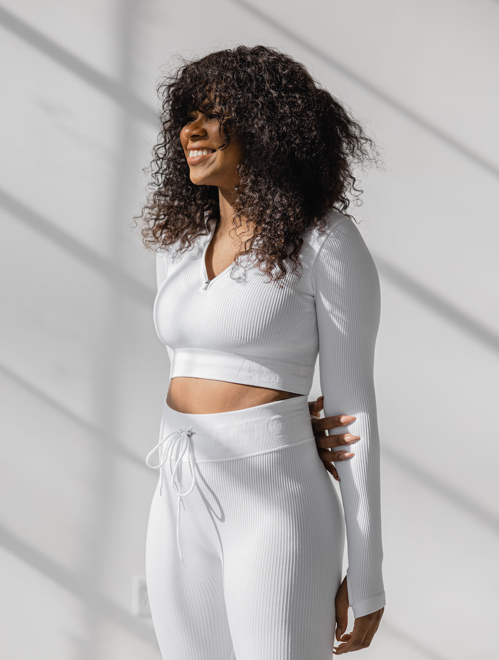 Astoria Seamless Ribbed Series Legging - White