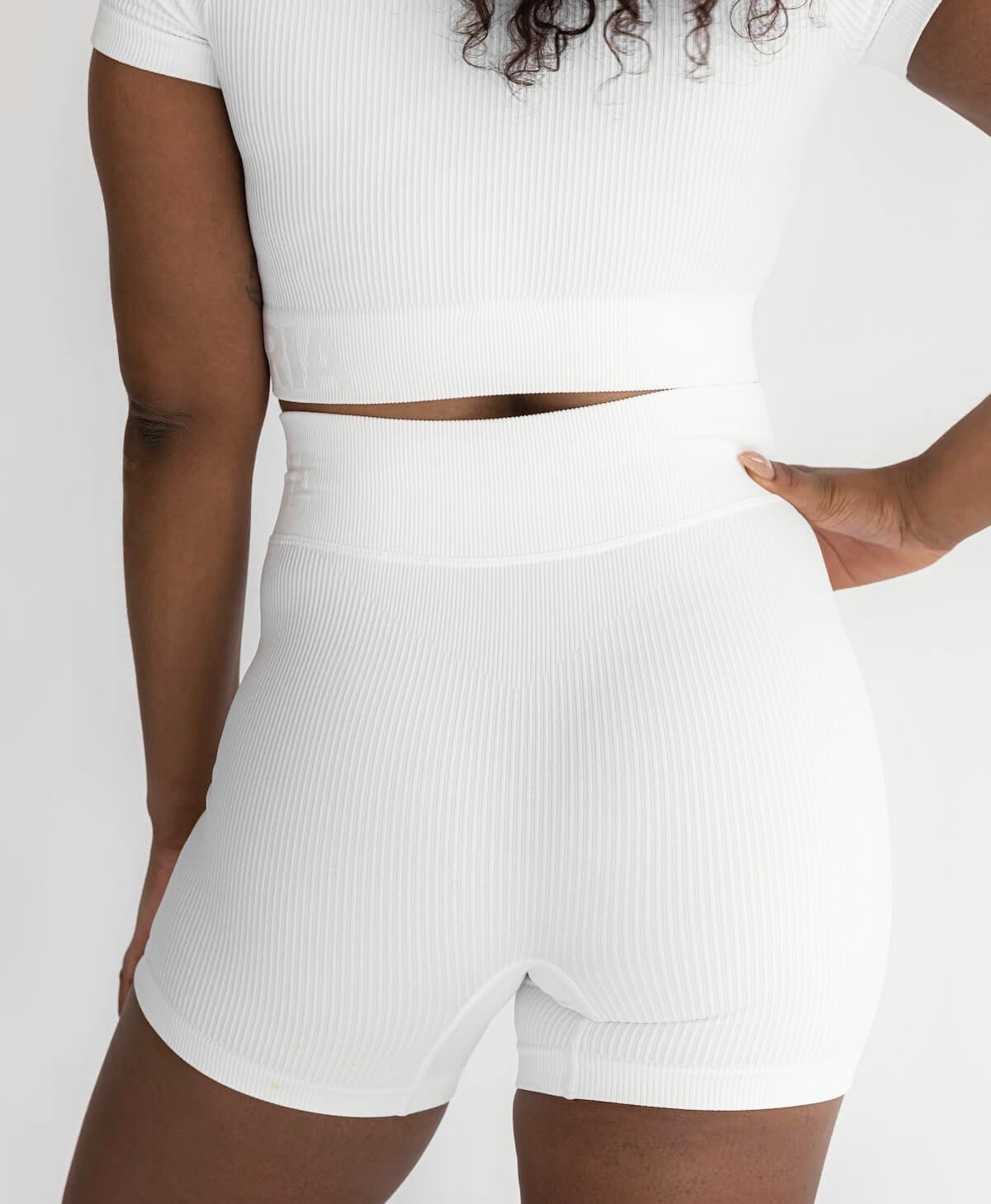 Astoria Seamless Ribbed Series Short - White