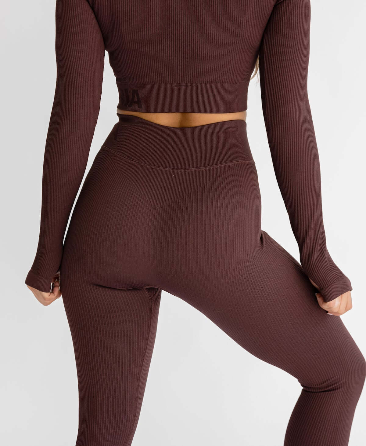 Astoria Seamless Ribbed Series Legging - Espresso