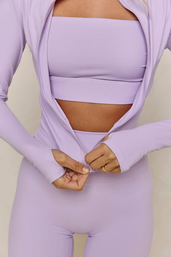 Astoria LUXE BALANCE Zip Up Jacket - Lavender