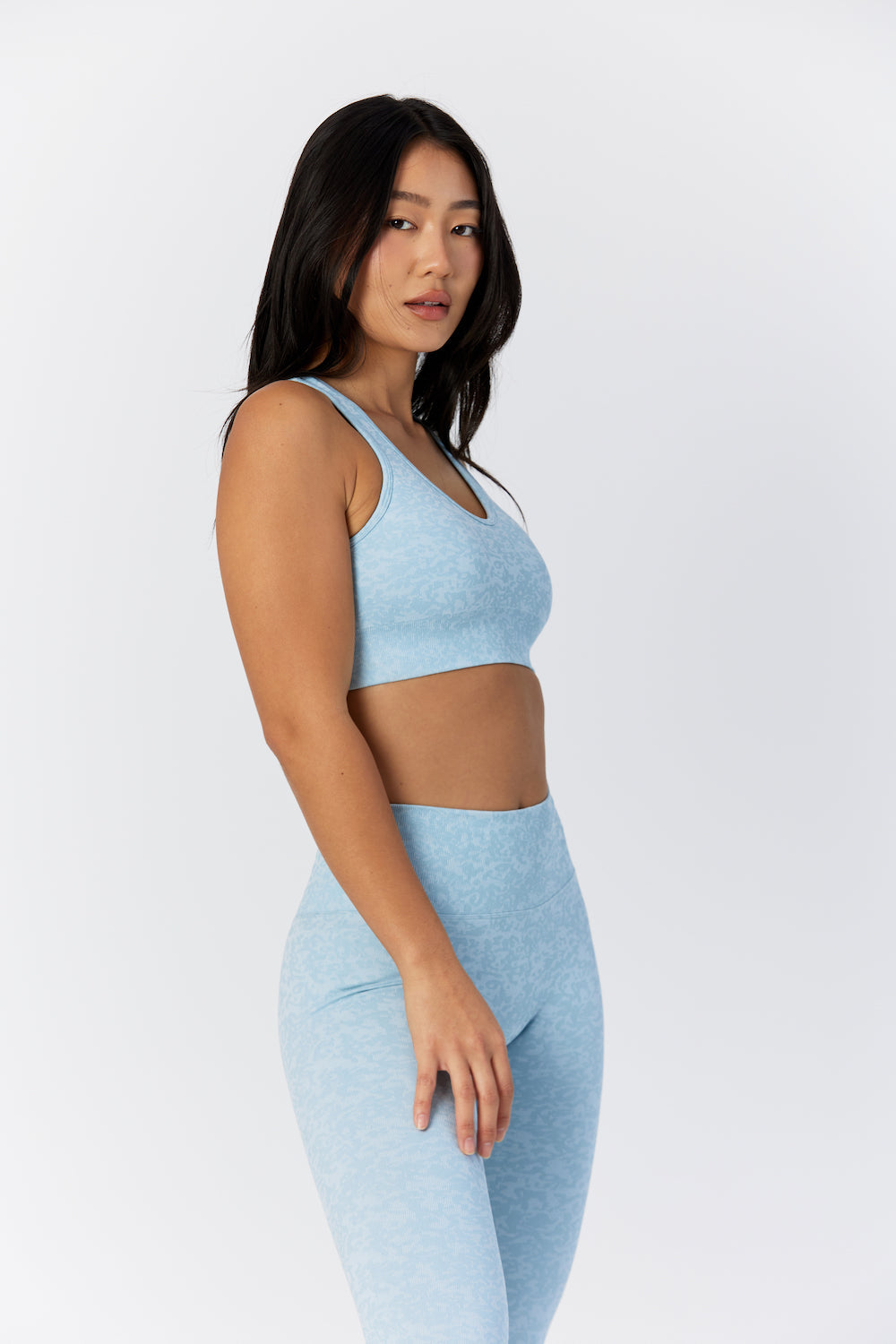 Astoria RISE Seamless Legging - Baby Blue