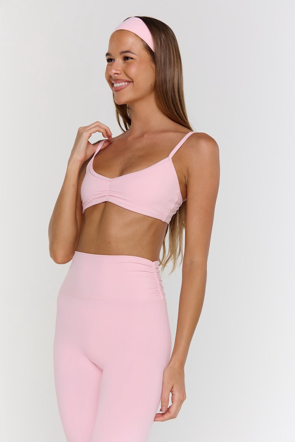 Astoria Airvíve Ruched Micro Sports Bra - Sweetheart Pink