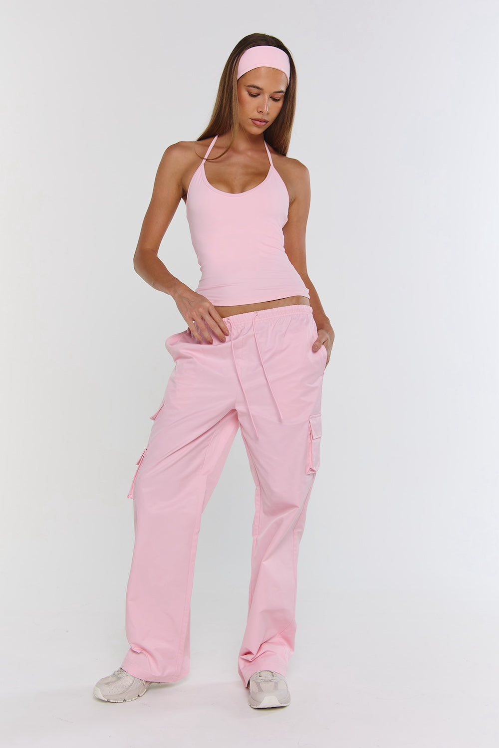 Astoria Airvíve Tie Halter Tank - Sweetheart Pink