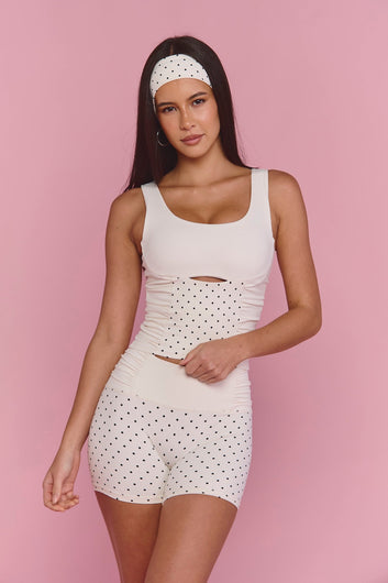 Astoria LUXE BALANCE Headband - Cream Polka