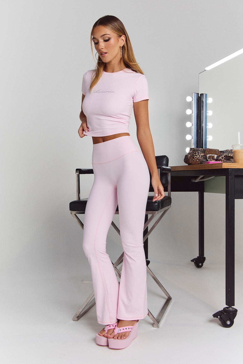 Astoria Airvíve Rhinestone Baby Tee - Angel Pink