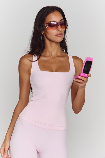 Astoria Airvíve Square Neck Tank - Angel Pink