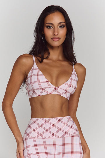Astoria Airvíve Icon Sports Bra - Princess Pink Plaid