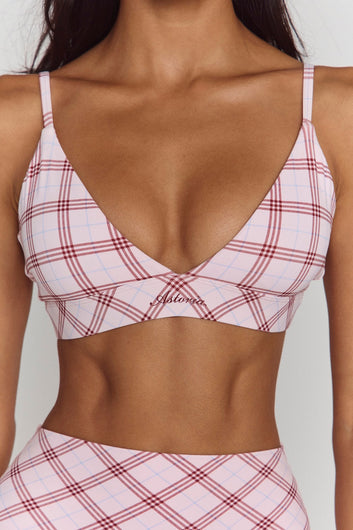 Astoria Airvíve Icon Sports Bra - Princess Pink Plaid