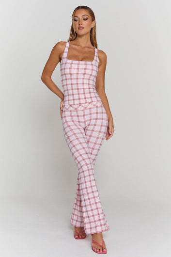 Astoria Airvíve Autograph Flare Legging - Princess Pink Plaid