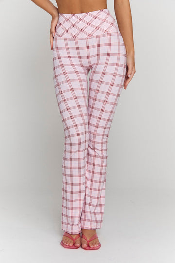 Astoria Airvíve Autograph Flare Legging - Princess Pink Plaid