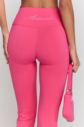 Astoria Airvíve Rhinestone Flare Legging - Popstar Pink