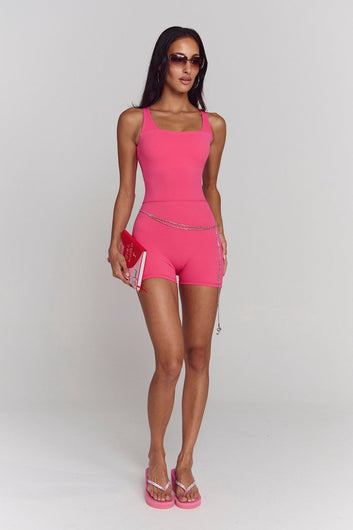 Astoria Airvíve Square Neck Micro Onesie - Popstar Pink