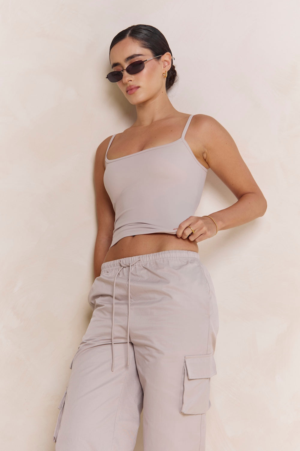 Astoria Airvíve Square Neck Cami - Ash Grey