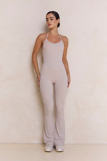 Astoria Airvíve Halter Flare Onesie - Ash Grey