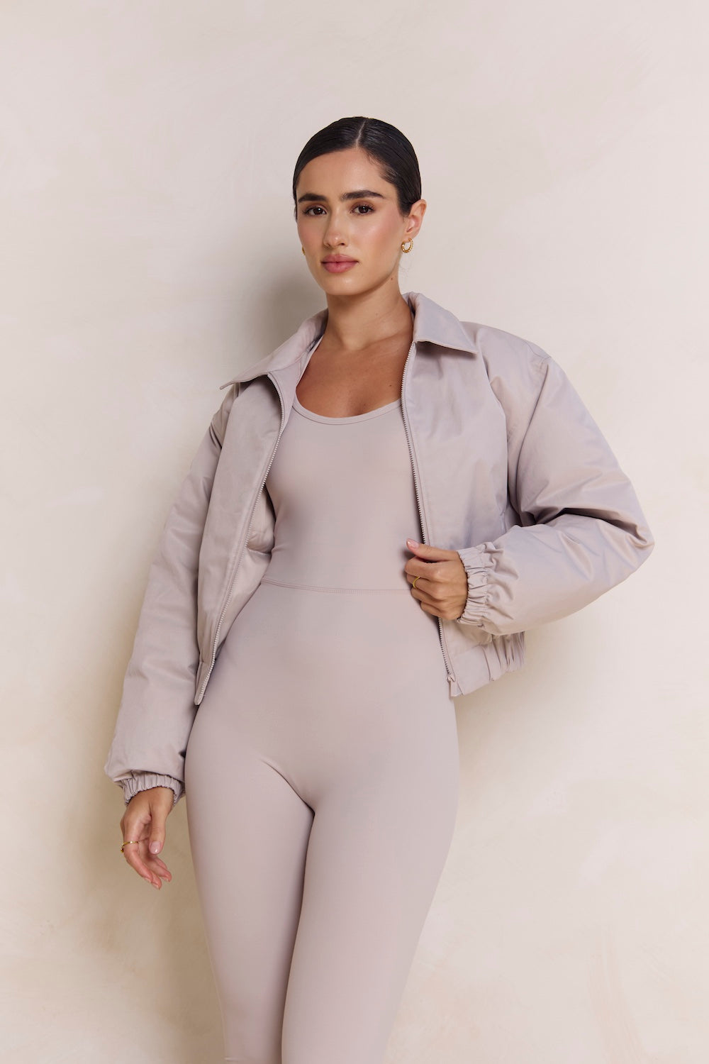 Astoria Airvíve Halter Flare Onesie - Ash Grey