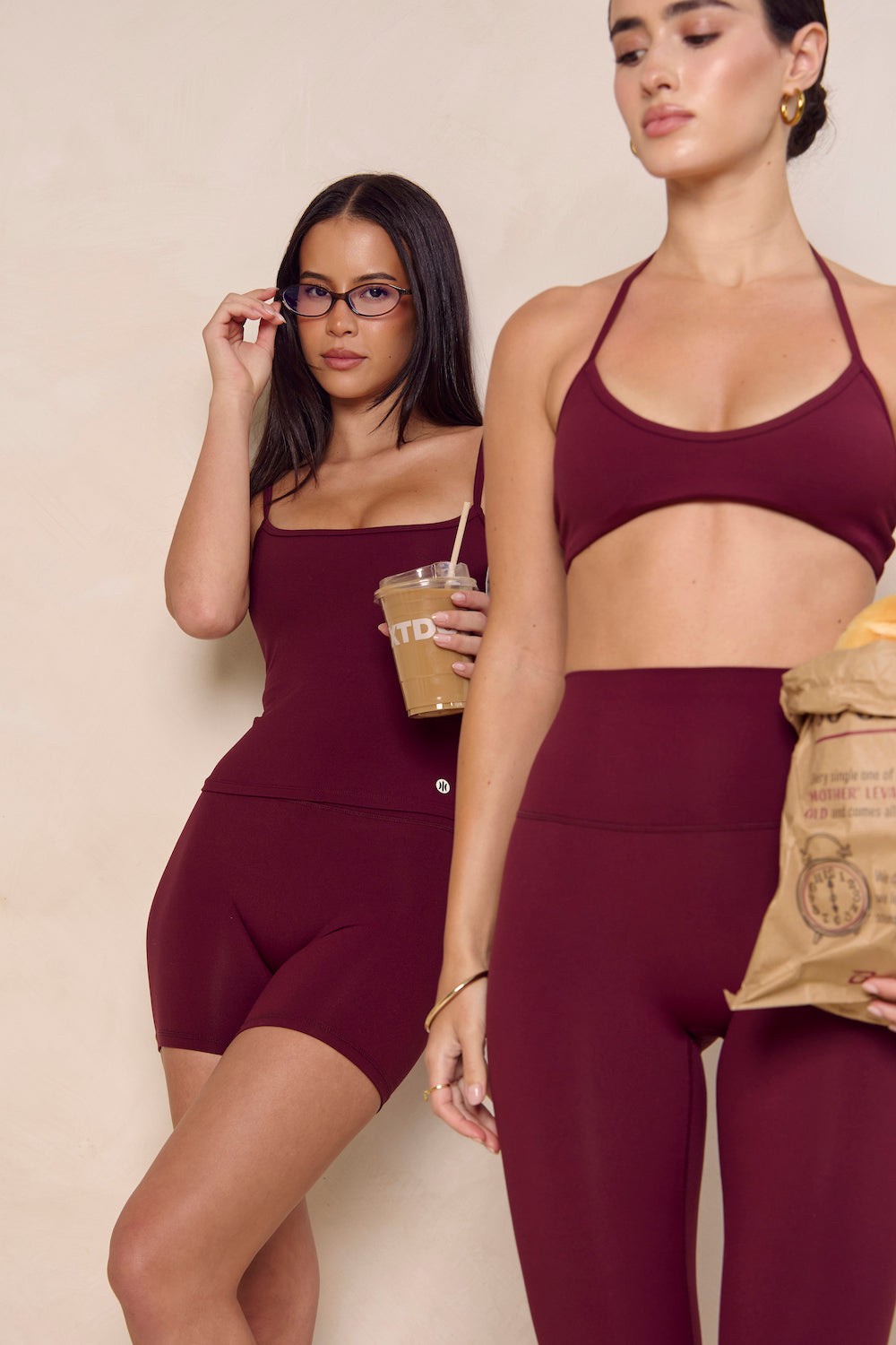Astoria Airvíve Square Neck Cami - Burgundy