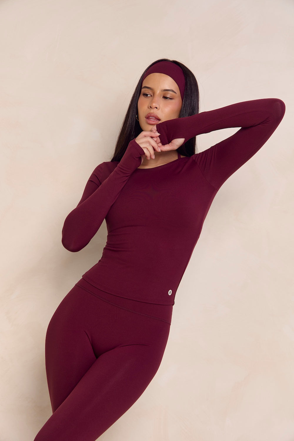 Astoria Airvíve Boat Neck Long Sleeve - Burgundy