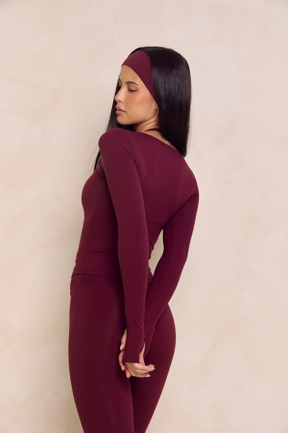 Astoria Airvíve Boat Neck Long Sleeve - Burgundy