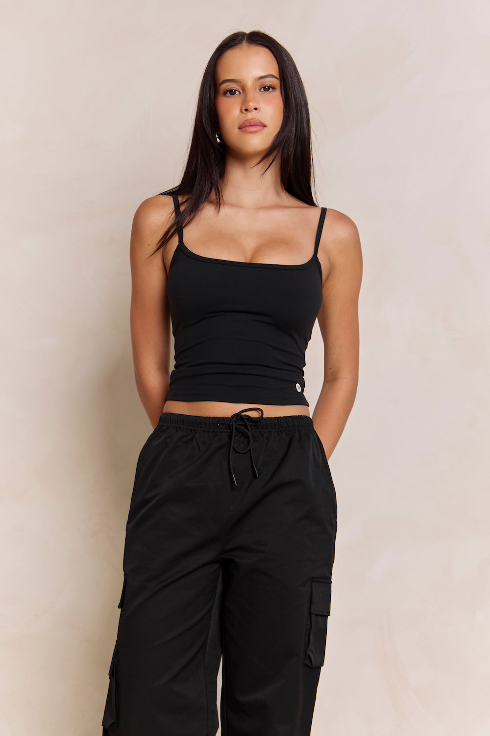 Astoria Airvíve Square Neck Cami - Black