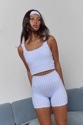 Astoria LUXE BALANCE Headband - Blue Gingham