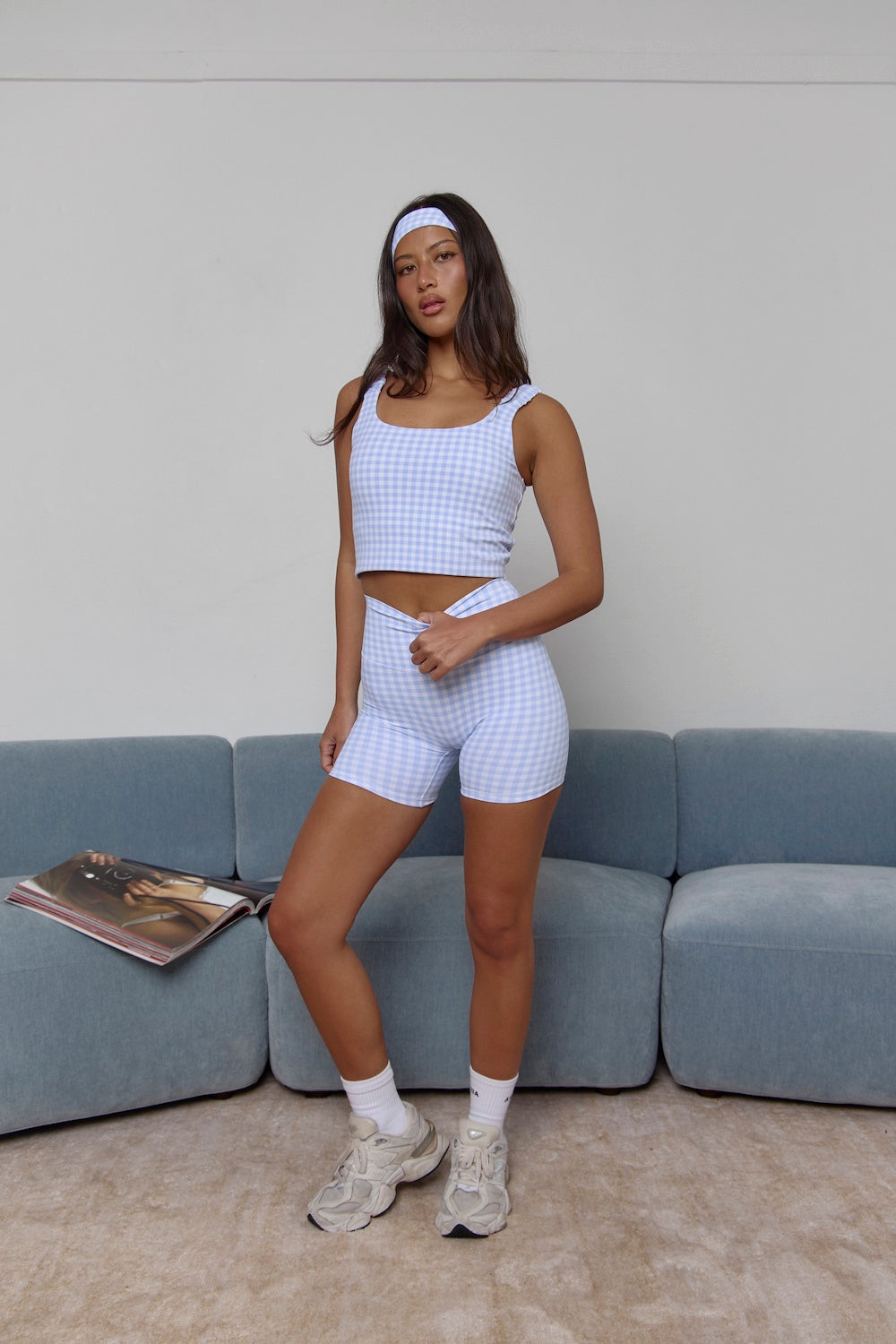 Astoria LUXE BALANCE Short - Blue Gingham