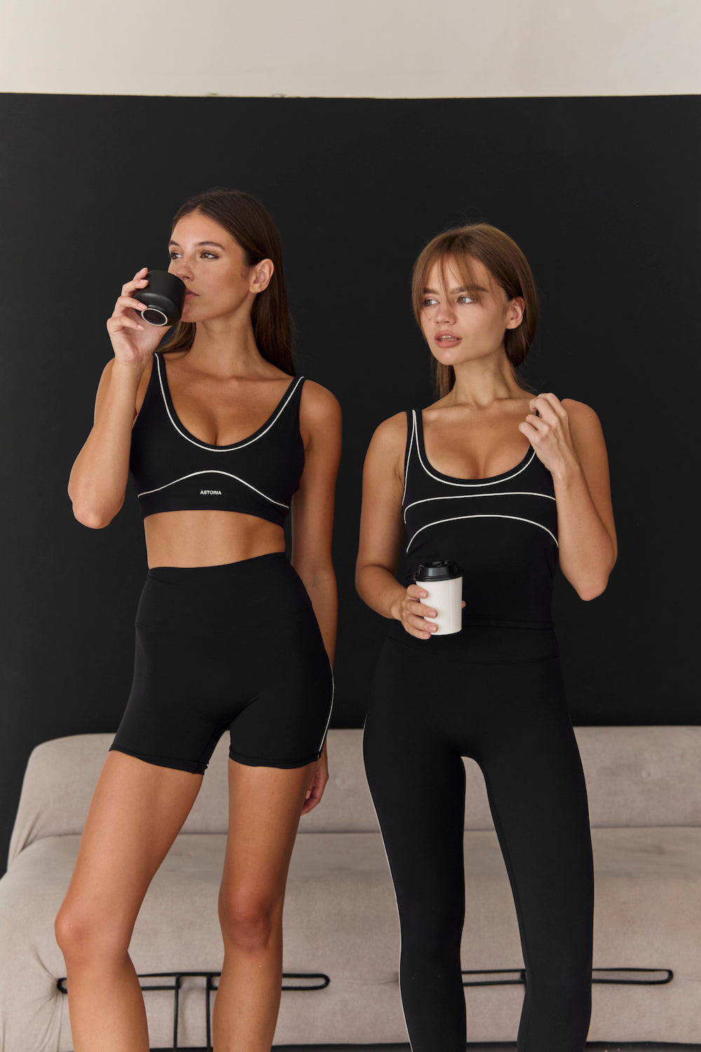 Astoria Airvíve Staple Sports Bra - Black/Cream