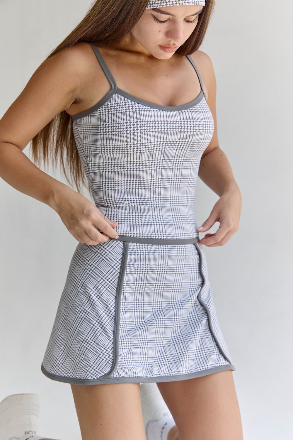 Astoria Airvíve Frame Skirt - Grey Plaid