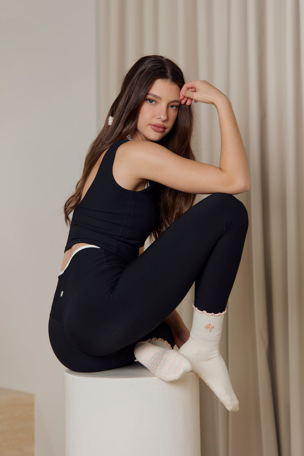Astoria Grip Socks  - Cream