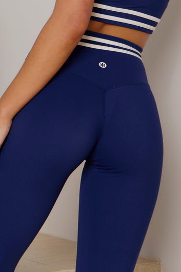 Astoria LUXE BALANCE Flare Legging - Navy/Cream