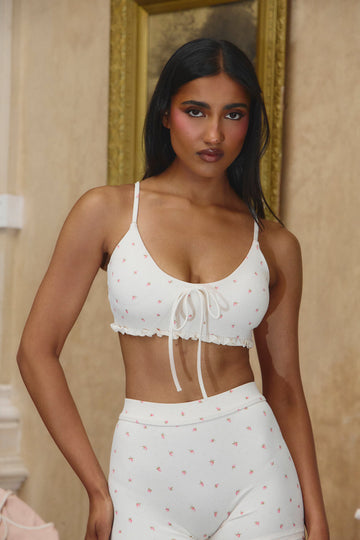 Astoria Airvíve Ruffle Sports Bra - Strawberry Crème
